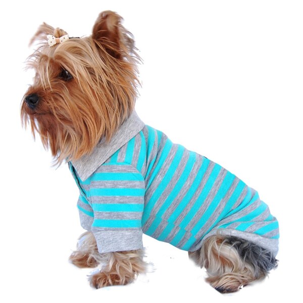 Stripe Polo Pet T-Shirt
