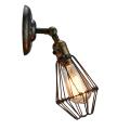 Vintage industrial edison wire cage wall sconce wall lamp light
