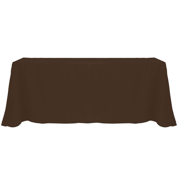 Solid Color 90x132-inch Colorful Oval Tablecloth