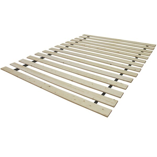 PostureLoft Elation Attached Solid Wood Bed Support Slats- Bunkie Board