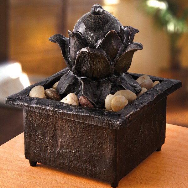 Apothecary & Company Decorative Lotus Flower Fountain - 17665256