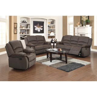 Deals Dallas 3 Piece Fabric Reclining Sofa Set Reviews Swwyum203yom Fabric Reclining Sofa Set Reviews