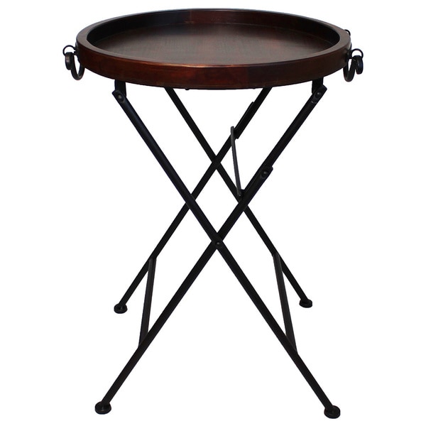 Carter Classic Metal Wood Tray Table 18099093 Shopping Great Deals on Coffee