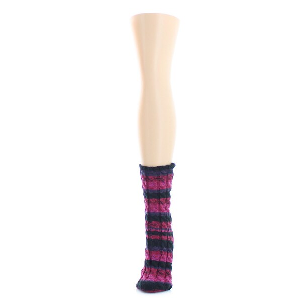 Memoi Women's Static Tone Chunky Knit Boot Sock Icon