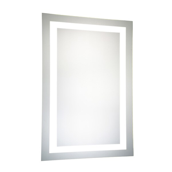 LED Hardwired Mirror Rectangle Dimmable 5000K - Silver