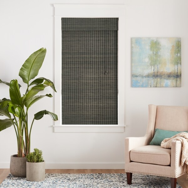 Arlo Blinds Privacy Grey Wash Bamboo Shade