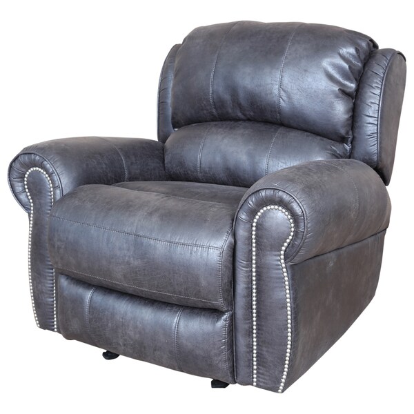 Porter Stirling Slate Grey Recliner With Breathable Vegan Porter Stirling Slate Grey Recliner With Breathable Vegan