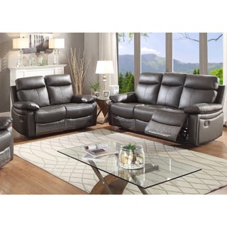 Ryker Leather Reclining Sofa And Loveseat 2 Piece Set Price Ryker Leather Reclining Sofa And