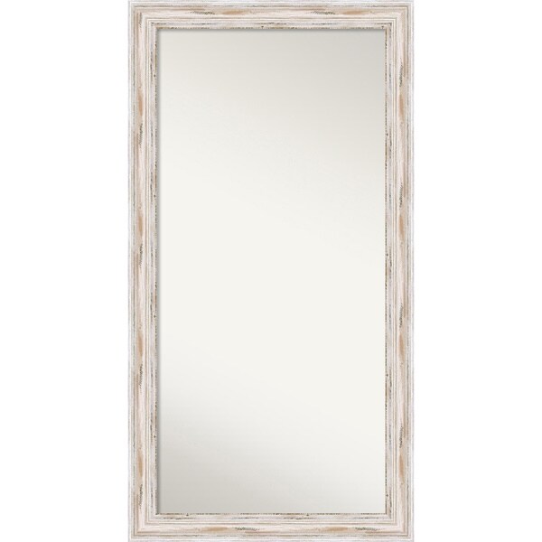 Wall Mirror Choose Your Custom Size - Oversized, Alexandria White wash Wood