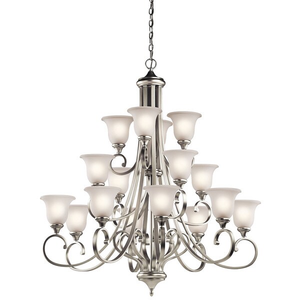 Kichler Lighting Monroe Collection 16-light Brushed Nickel Chandelier Icon