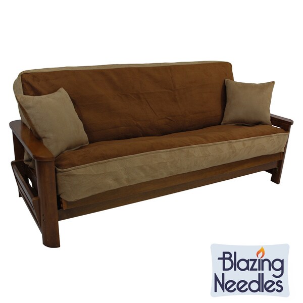 Foam-backed Microsuede 3-piece Futon Cover Set