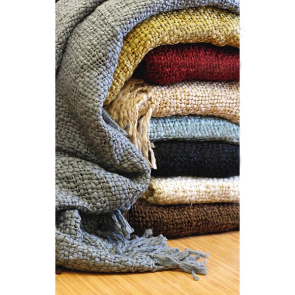 Oxford Ivory Decorative Throw Blanket