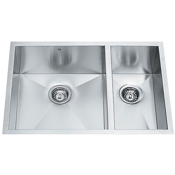 29-inch Undermount Stainless Steel 16 Gauge Double Bowl Kitchen Sink