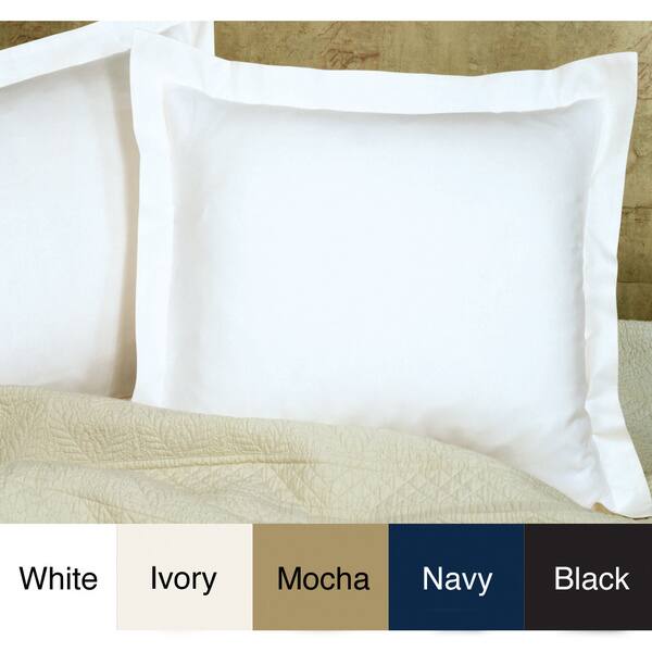 Poplin Tailored Cotton Blend Euro Sham