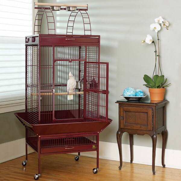Large 12-3/4-Inch Wire Patio Sundeck Bird Play Pen Prevue Pet Products 