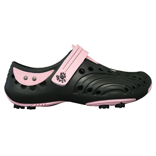 Shop Dawgs Golf Women's Black/ Pink Spirit Shoes - Free Shipping On ...