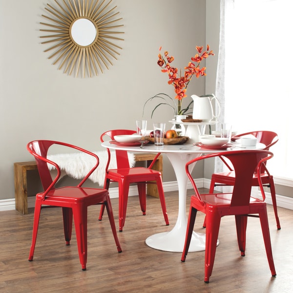 Tabouret Red Tabouret Stacking Chairs (Set of 4)