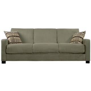 Hot Deal Portfolio Trace Convert A Couch Sage Grey Microfiber Couch Sage Grey Microfiber