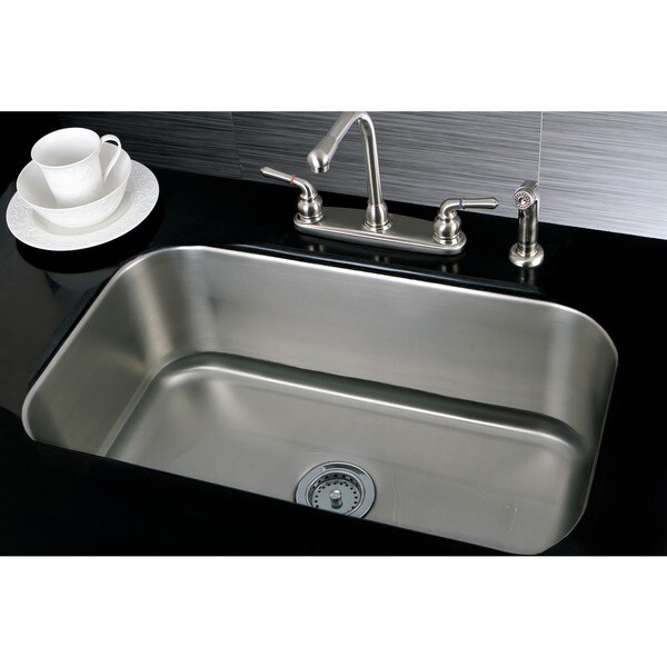 Single Bowl 30-inch Stainless Steel Undermount Kitchen Sink
