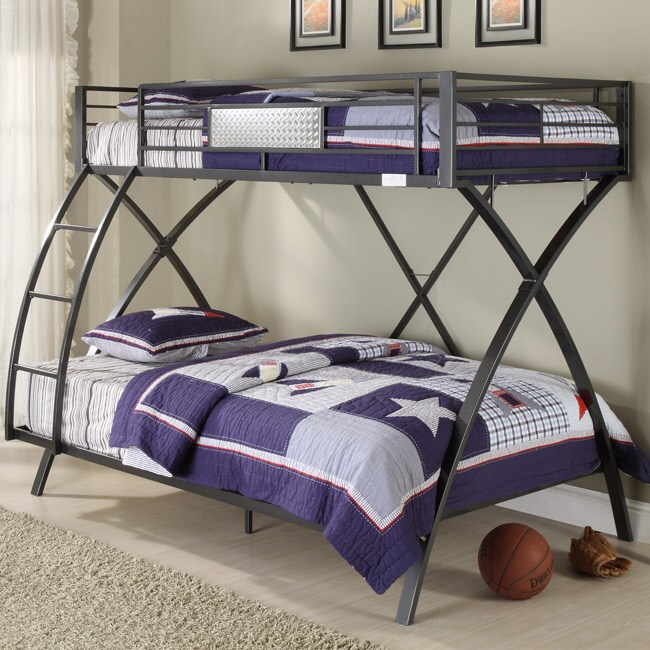 Carter Metal Twin Full Bunk Bed 13645873 Shopping Great Deals on Kids' Beds