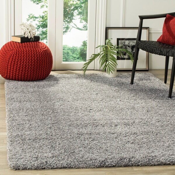 Safavieh California Cozy Plush Silver Shag Rug - 5'3' x 7'6'