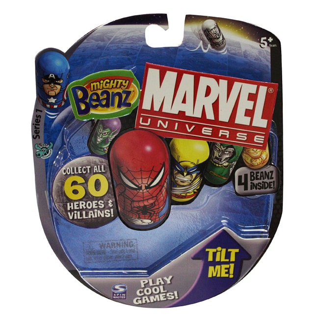 Mighty Beanz Marvel Comics Assorted 4pack Toy Set