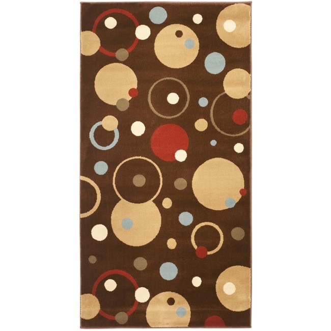 Safavieh Porcello Modern Cosmos Brown/ Multi Rug - 2'7 x 5'