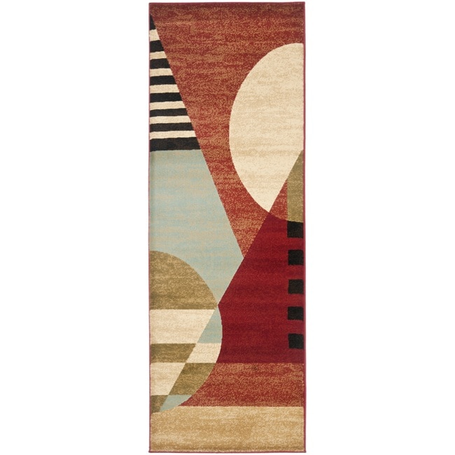 Safavieh Porcello Modern Abstract Multicolored Rug - 2'4 x 6'7
