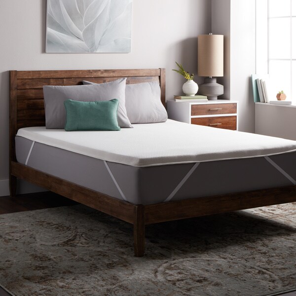 Select Luxury E.C.O. Naturally Dunlop Latex 2-inch Flippable Mattress Topper with Cover