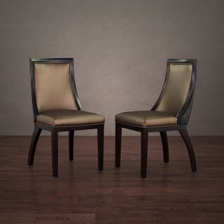 Sale Park Avenue Black Croco Bronze Leather Dining Chair Table040209