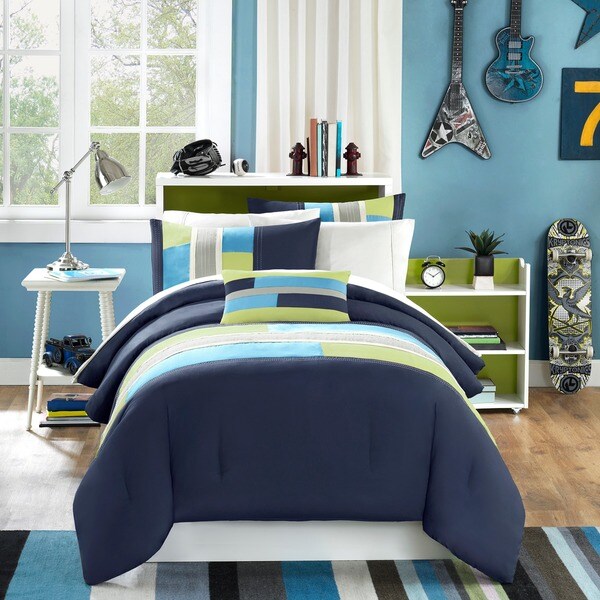 Mi Zone Switch Casual Stripe 4-piece Comforter Set