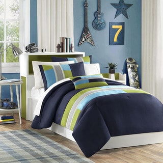 Mizone Switch 4 Piece Casual Stripe Comforter Set Mizone Switch 4 Piece Casual Stripe Comforter Set