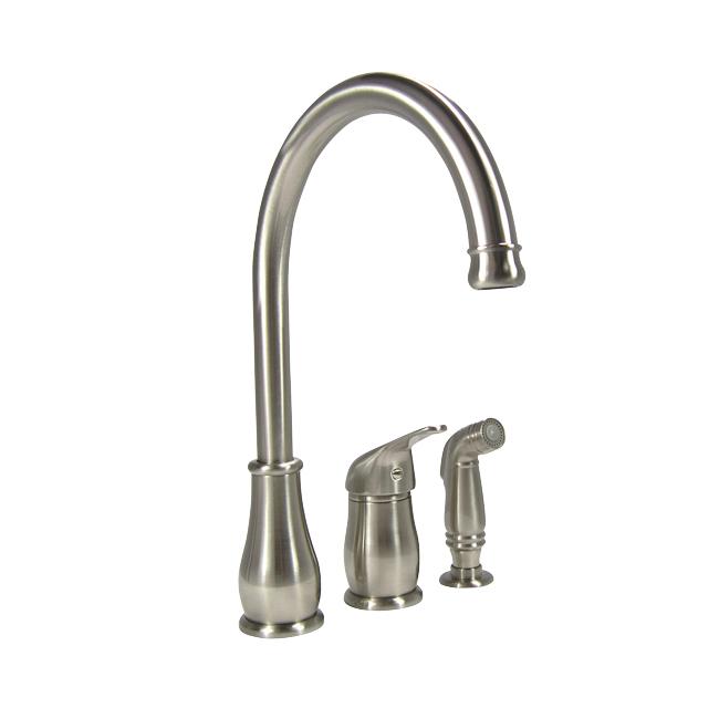 Single Handle Pull Down Sprayer Kitchen Faucet Brushed Aluminum Single Handle Pull Down Sprayer Kitchen Faucet Brushed Aluminum