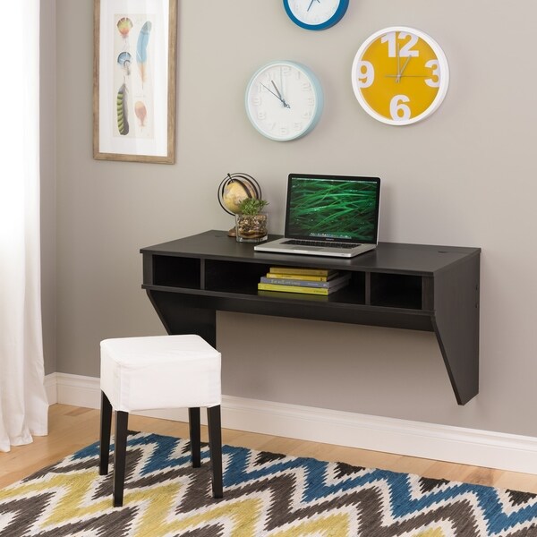 Prepac SOHO Washed Ebony Floating Desk