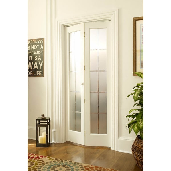 American Wood Mission Frosted Bi Fold Door Free Shipping Today American Wood Mission Frosted Bi Fold Door Free Shipping Today