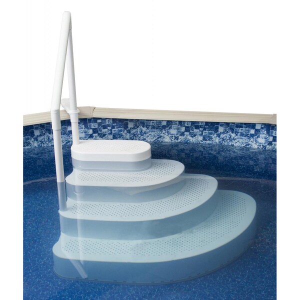 above ground pool stairs wedding cake