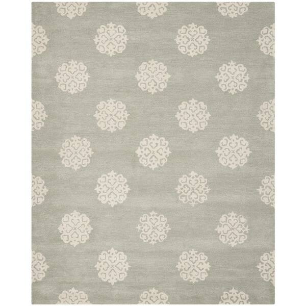 Safavieh Handmade Soho Grey/ Ivory New Zealand Wool Rug - 9'6 x 13'6