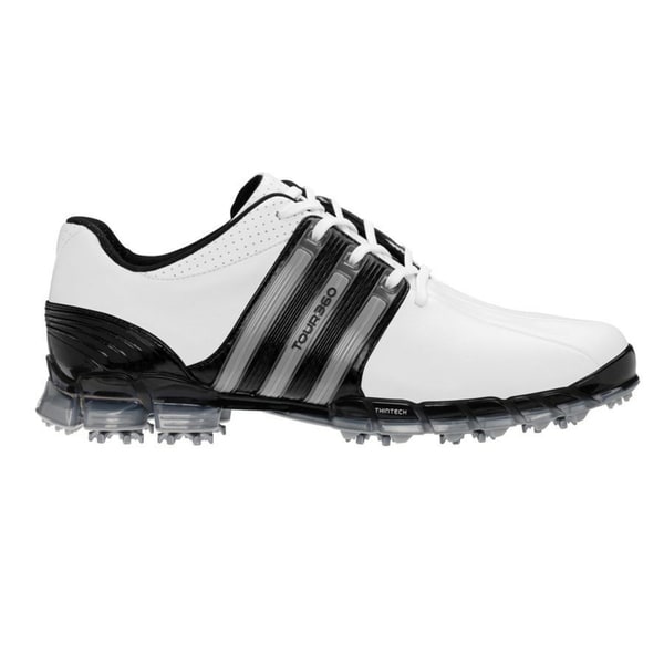 Adidas Mens Tour 360 ATV M1 White Metallic Silver Golf Adidas Mens Tour 360 ATV M1 White Metallic Silver Golf