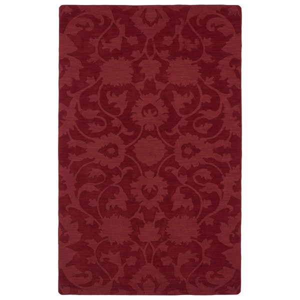 Trends Red Classic Wool Rug (2&apos;0 X 3&apos;0)