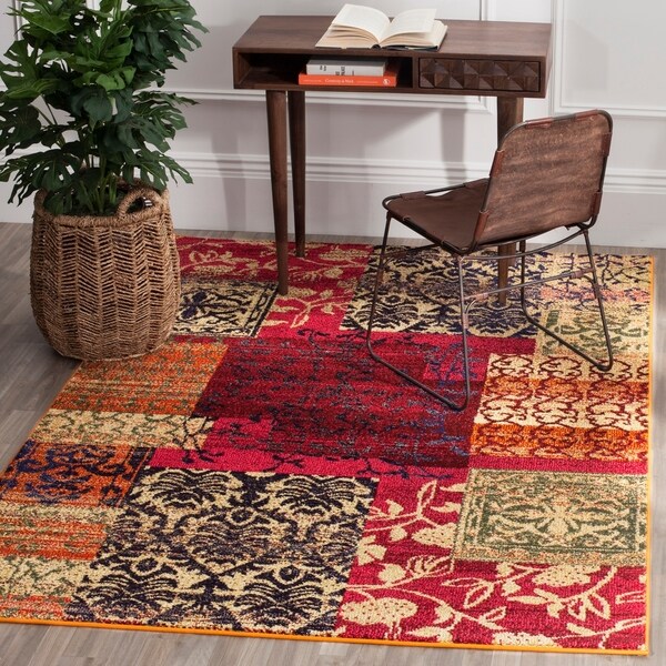Safavieh Monaco Bohemian Patchwork Multicolored Distressed Rug - 9' x 12'