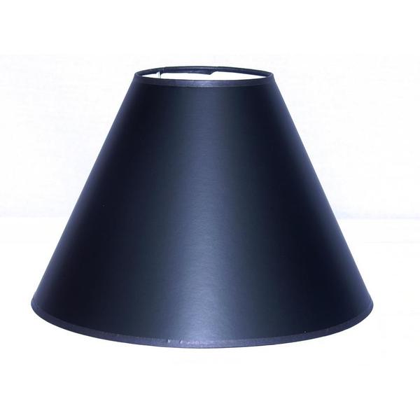 Crown Lighting Black Hardback Large Empire Straight Sided Lampshade with Self Trim