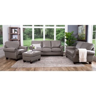 Eals Abbyson Living Landon 4 Piece Top Grain Leather Sofa Landon 4 Piece Top Grain Leather Sofa