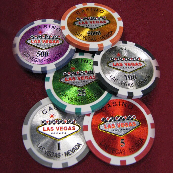 1000 Las Vegas Laser Professional Poker Chips 11155467
