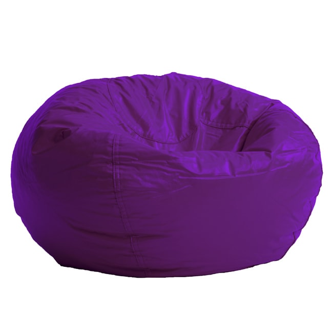 BeanSack Purple Vinyl Bean Bag Chair Overstock™ Shopping