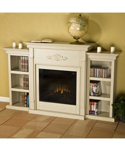 White Electric Fireplace With Bookcase Espresso Heater For White Electric Fireplace With Bookcase