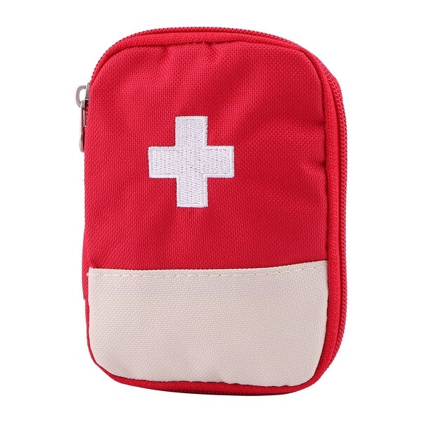 Travel Outdoor Oxford Cloth Emergency First Responder Aid Rescue Storage Bag Red