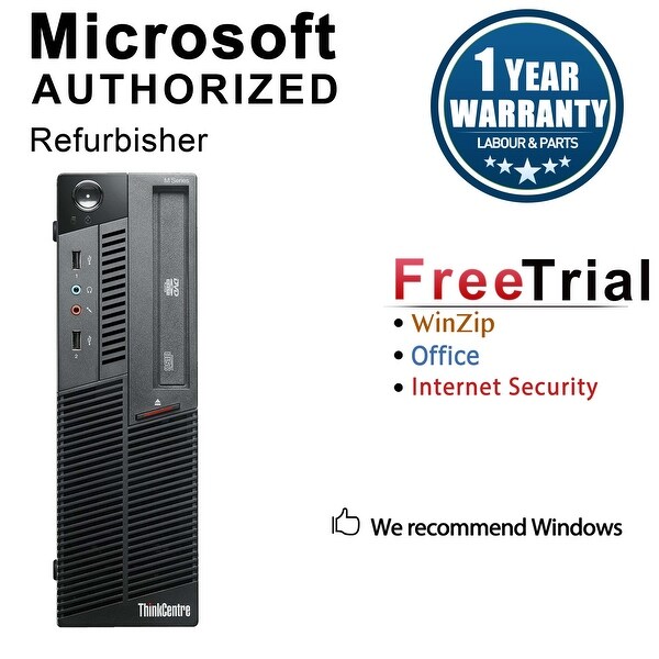 Lenovo ThinkCentre M90P Desktop Computer SFF Intel Core I5 650 3.2G 8GB DDR3 1TB Windows 7 Pro 1 Year Warranty (Refurbished)