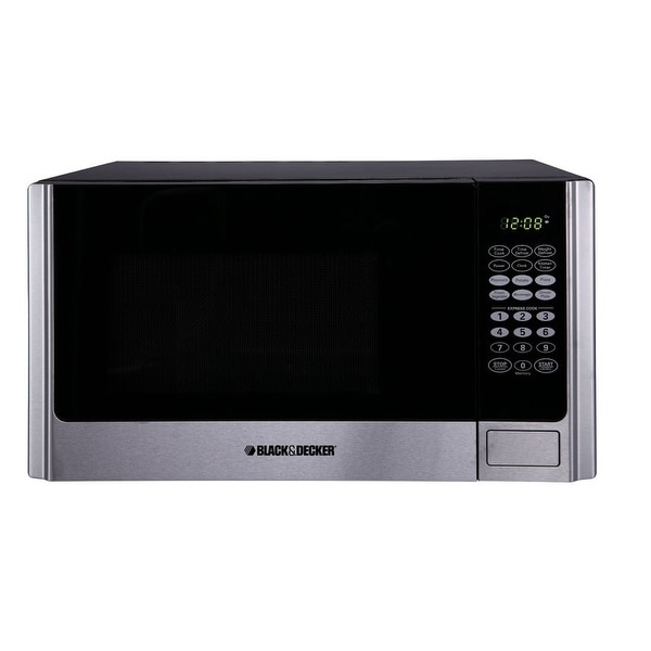 Black & Decker EM925AME-P1 Microwave, 0.9 Cu.ft, Stainless steel/Black