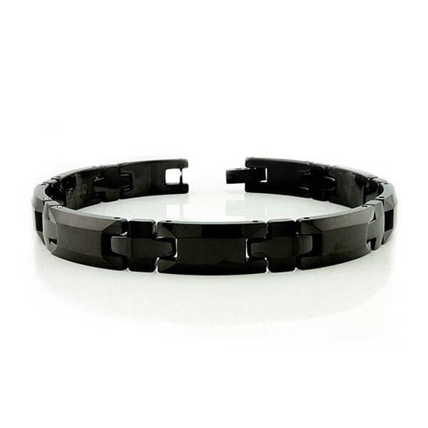 Black Tungsten Carbide Bracelet - 8.5 inches