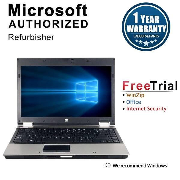 Refurbished HP EliteBook 8440P 14" Laptop Intel Core i5-520M 2.4G 4G DDR3 250G DVD Win 7 Pro 64-bit 1 Year Warranty - Silver